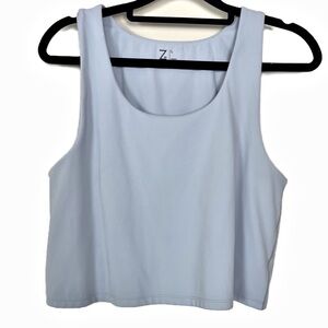 Z BY ZELLA CROP TOP IN LIGHT BLUE SIZE LARGE